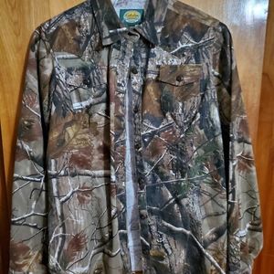 Womens camo button up